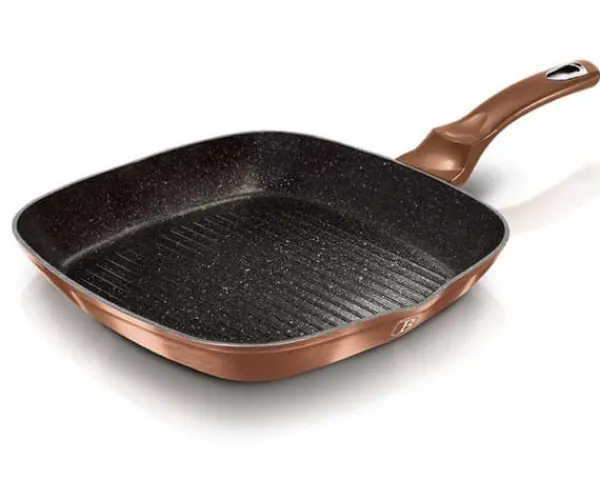 Gryder, Stegepander Og Kasseroller>GRANIT GRILLPANDE 28 cm BERLINGER HAUS BH-1889 ROSE GOLD NOIR