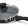 Gryder, Stegepander Og Kasseroller>Granit stegepande, låg 24 cm, bikageformet, induktion, gas, 2,0 l, høj 5,8