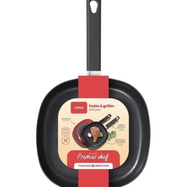 Grill - Livoo - MEP152 - Aluminium - Non-stick - 24 cm Online