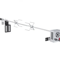 Grill Rotisserisæt, 81,3x99,1 cm, Rustfrit Stål, Elektrisk Motor Discount