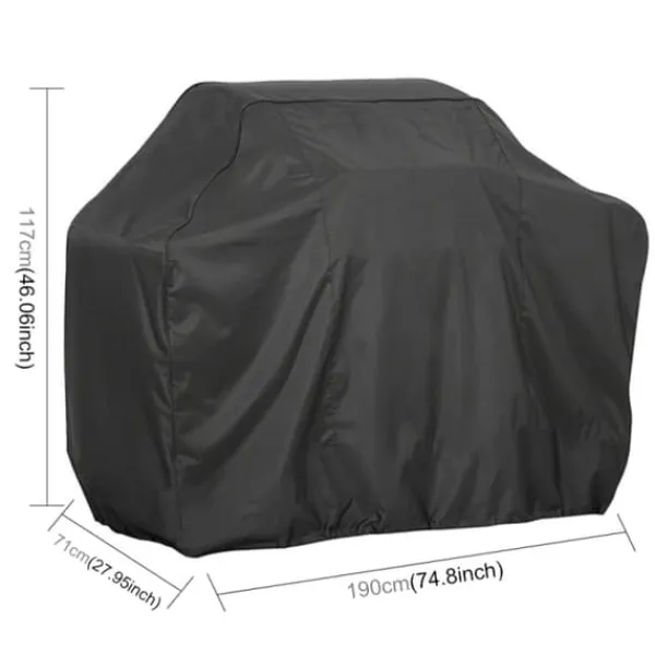 Griller>Grillovertræk 190x70x117cm - beskytter mod vind og vejr