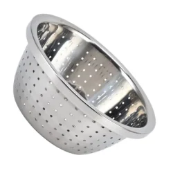 Grönsakstvättkorg Rostsäker multifunktions durkslag i rostfritt stål för kök Hushåll Silver18cm New
