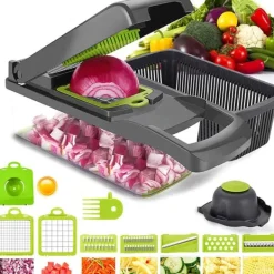 Grøntsagshakker med opbevaringsbeholder Sale
