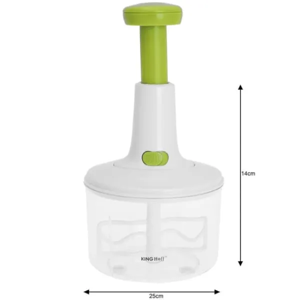 Mixere & Blendere>Grøntsagshakker og spinner Ø15x23cm KINGHOFF KH-1172