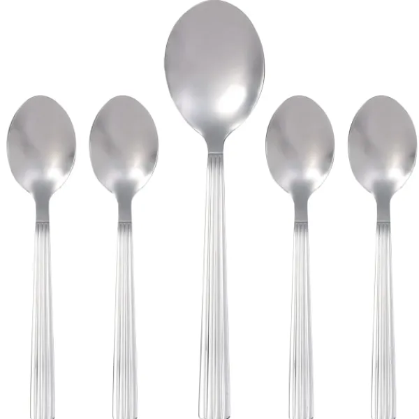 Bestik>Groovy Dessert Sæt, 5 dele - Aida
