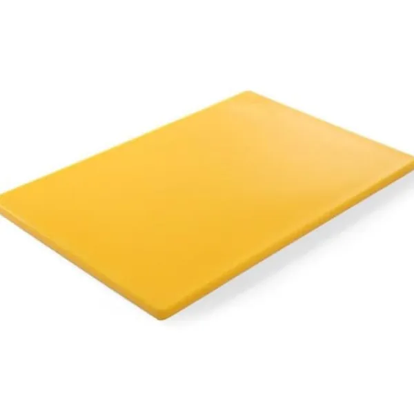 Skærebrætter>HACCP skærebræt til fjerkræ 450x300mm gul - Hendi 825563