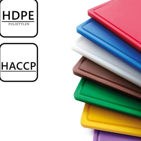 Skærebrætter>HACCP skærebræt til kød GN 1/2 rød - Hendi 826119