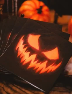 Halloween servietter med græskar - 12 stk. Size-Standard Hot
