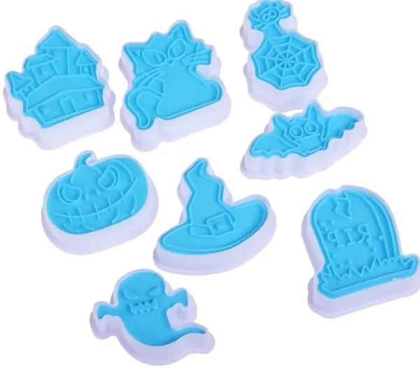 Udstikkere>Halloween-stempel-kageudstikkere 8 stk.