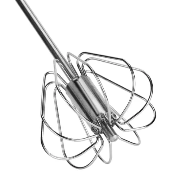 Halvautomatisk æggepiskeris i rustfrit stål Mixer Blender Mælkeskummer Køkkenredskaber (K3328#A (S)) Clearance