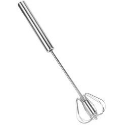 Mixere Og Blendere>Halvautomatisk æggepiskeris i rustfrit stål Mixer Blender Mælkeskummer Køkkenredskaber (K3328#B (M))