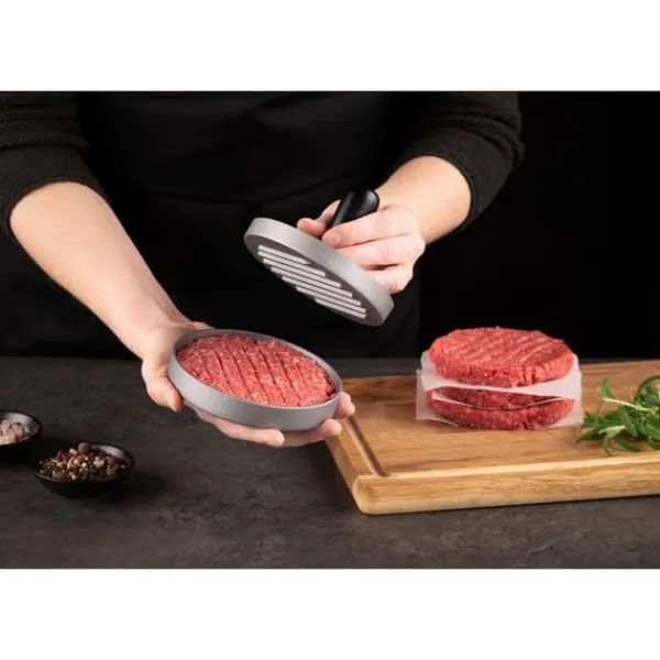 Hamburgerpresse med non-stick belægning, ca. 11 x 1,5 cm Outlet