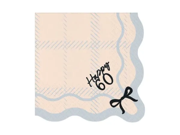 Papirservietter>Happy servietter 60, 33x33 cm, mix (1 pakke / 12 stk.)