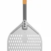 Pizzaspader>HENDI pizzaskræl, perforeret, kort håndtag, alu, 300x660mm