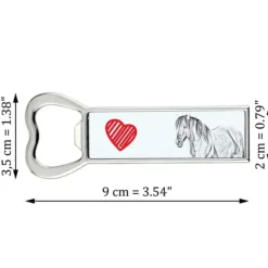 Cocktailshakers & Drinkudstyr>Henson the horse - flaskeåbner med en hest, personlig køleskabsåbner, unik gave til en mand fra Art-Dog