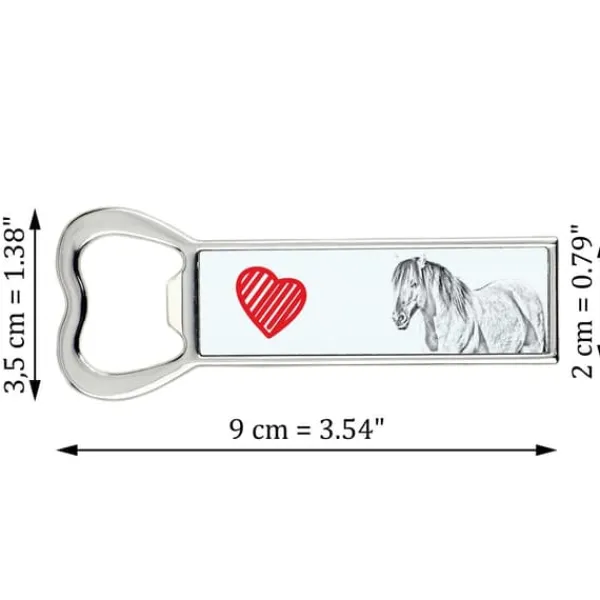 Cocktailshakers & Drinkudstyr>Henson the horse - flaskeåbner med en hest, personlig køleskabsåbner, unik gave til en mand fra Art-Dog