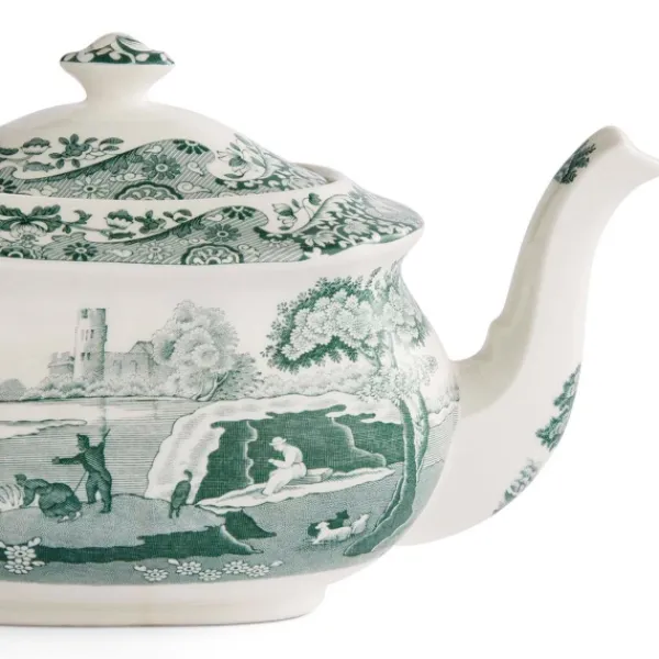 Kaffe- & Tekander>Heritage Green Italiensk Tekande, 1,1L - Spode