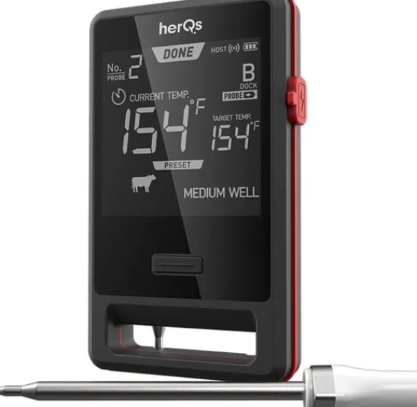 Køkkentermometre>HerQs Pin Pro - trådløst termometer