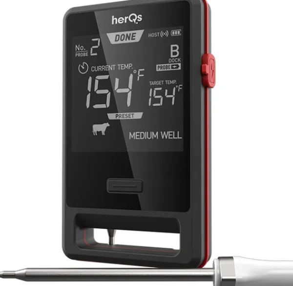 Køkkentermometre>HerQs Pin Pro - trådløst termometer