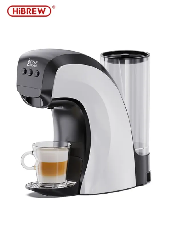 Kaffemaskiner Til God Kaffe>HiBREW H3B 2025 kapselkaffemaskine – 19 bar tryk, fungerer med 3 i 1
