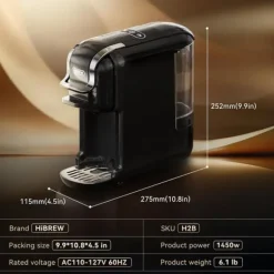 Kaffemaskiner Til God Kaffe>Hibrew H2B Kaffemaskine - Sort
