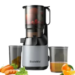 Juicepresser - Nyd Friskpresset Juice Derhjemme>Høj Saftudbytte Koldpresset Juicer, 130mm Bred Fodertragt, 1.8L Kapacitet,220-240V, EU, SJ-023