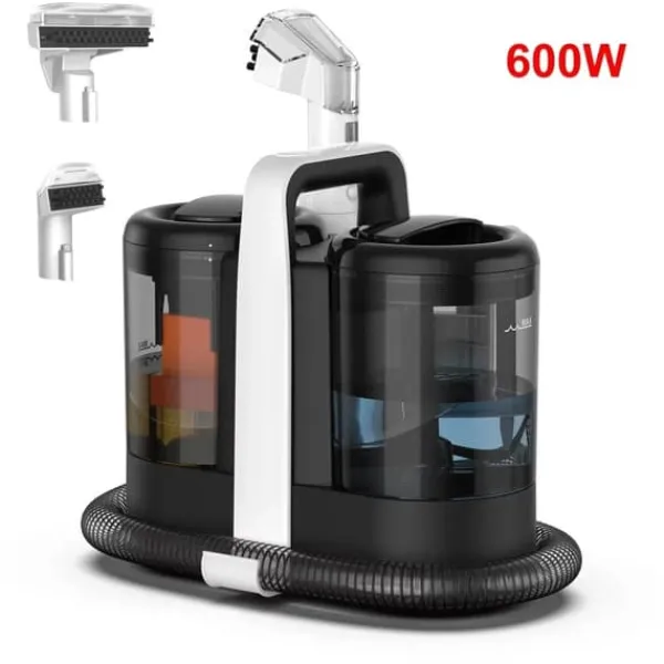 Håndholdt tæpperenser, maksimal sugekraft 15KPa, klar vandtankkapacitet 1500ml,600W, EU Online