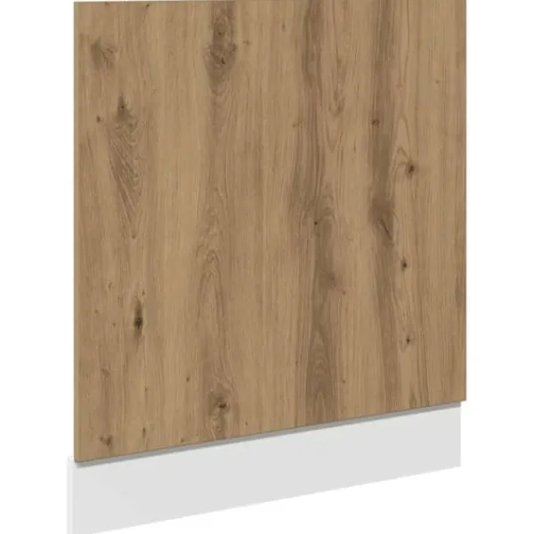 Opvaskemaskiner>Håndlavet opvaskemaskinepanel "Lyon" – Konstrueret træ | Størrelse: 60x1,5x67 cm
