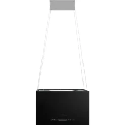 Hængende ø-emhætte med touchsensor og LED-lamper - Pulverlakeret stål | Størrelse: 55 cm Online