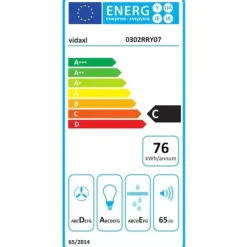 Hængende ø-emhætte med touchsensor og LED-belysning | Farve: Rustfrit stål | Størrelse: 55 cm Clearance