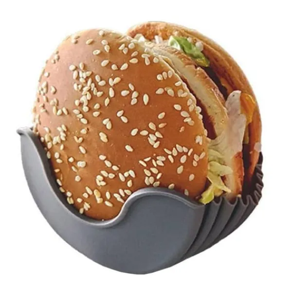 Holder til Hamburger, Silikone - Sort Best