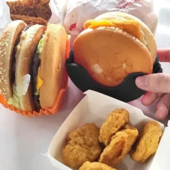 Holder til Hamburger, Silikone - Sort Best