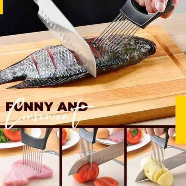 Holder ved udskæring Løg Kød Grøntsagsskærer Best