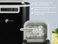 Isproducenter>HomeTech Isbloksmaskine - Isblokskærer - 2,2 Liter - Sort