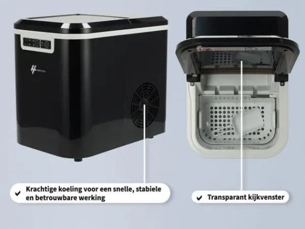 Isproducenter>HomeTech Isbloksmaskine - Isblokskærer - 2,2 Liter - Sort