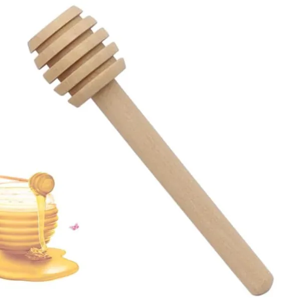 Bestik>Honningske Honning spiral Honningpind Honning dipper Træ