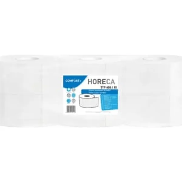 Toiletpapir>HORECA COMFORT+ Jumbo maxi toiletpapir 6 ruller 2-lags