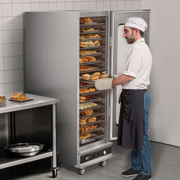 Madopvarmere>Hot Box Madvarmer, 16-lags koncessionsvarmeskab, vandbakke, energieffektiv, holdbar konstruktion, ideel til restauranter
