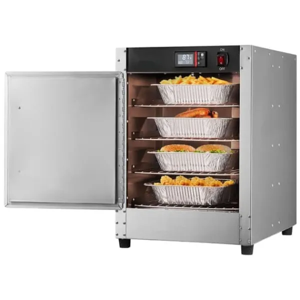 Madopvarmere>Hot Box Madvarmer 4-trins koncessionsvarmeskab, vandbakke, effektiv varmefordeling, ideel til restauranter og events