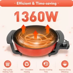 Hot pot, 6L kapacitet, 1360W effekt, 5 temperaturniveauer, 31 cm diameter Online