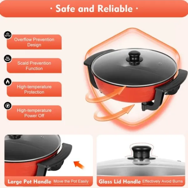 Hot pot, 6L kapacitet, 1360W effekt, 5 temperaturniveauer, 31 cm diameter Online
