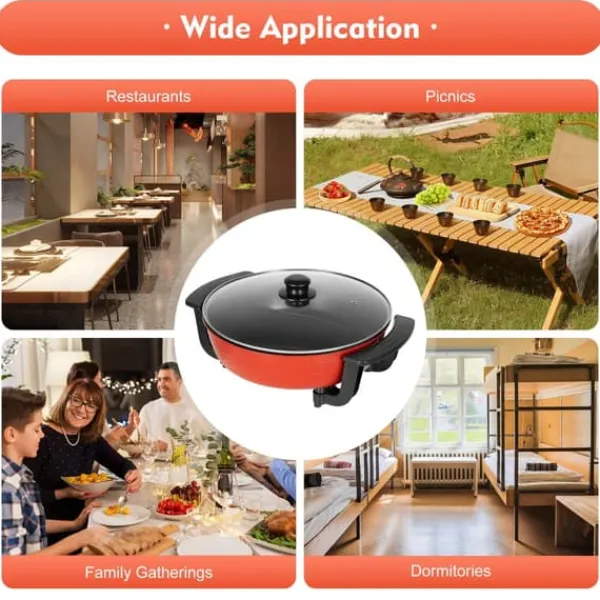 Elektriske Stegepander & Wokker>Hotpot med to smage - Elektrisk gryde - Non-stick - 6 l - 5 temperaturtrin - 1360 W