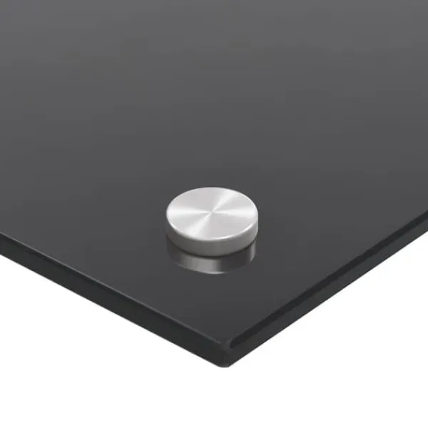 Komfurer>Hærdet glas stænkplade - Pålidelig stænkbeskyttelse | Farve: Sort | Størrelse: 90x40 cm
