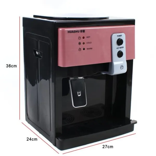 Vandkølere>HS-09, fritstående vandkøler & dispenser, varm/kold, aftageligt design, sølv, til hjem eller kontor