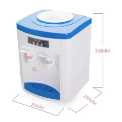 Vandkølere>HS-02 vanddispenser, kold & varm, aftagelig universalholder, til 5–18 L dunk, hvid