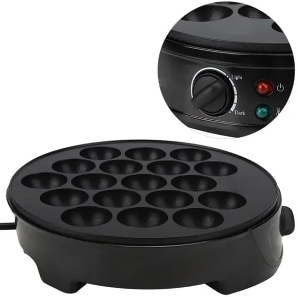 Elektriske Stegepander & Wokker>Husholdnings Takoyaki-maskine Octopus Ball Mini elektrisk bagepande morgenmadsmaskine 220‑240VEU stik