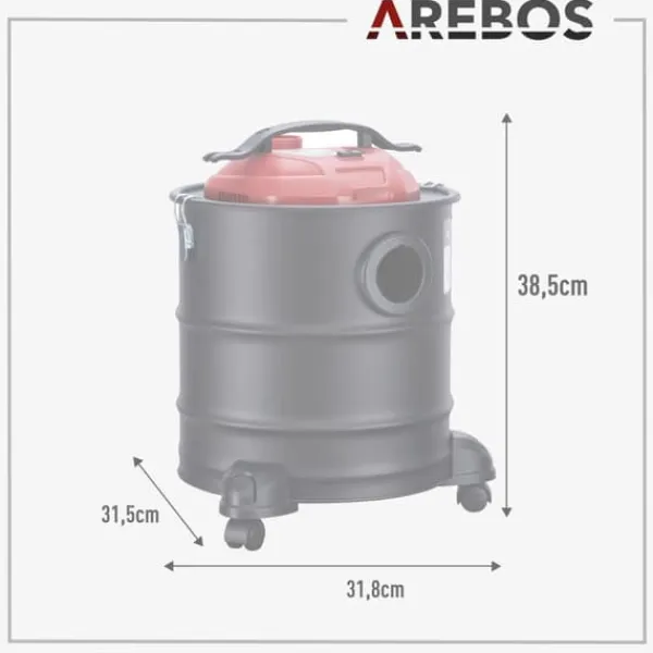 Grovstøvsugere>2-i-1 askestøvsuger 20 L 1200W