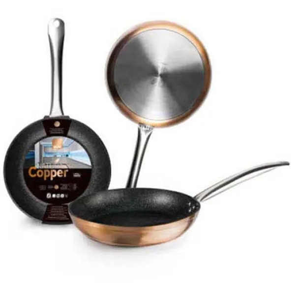 Ibili Gryder, Stegepander Og Kasseroller>Stegepande Natura Copper 28 Cm Søvfarvet