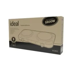 Portable Komfurer>IDEAL elektrisk komfur med 2 plader, maks. effekt 2600 W