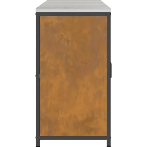 Industrielt køkkenopbevaringssæt med hylder - 3 pcs | Størrelse: 240x50x92 cm | Farve: Rusten Best